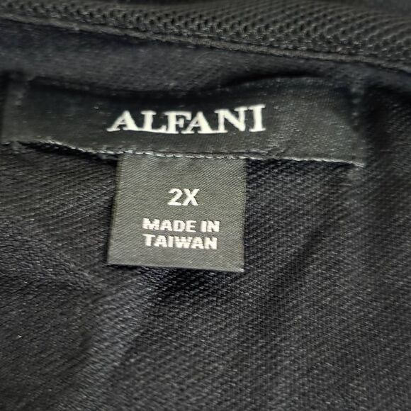 Alfani Black Embroidered Sheer Tunic Top 2X - Picture 7 of 9